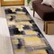 World Rug Gallery Contemporary Abstract Watercolor Design Soft Area Rug 2' x 7' Yellow 398YELLOW2x7 - alternate 5
